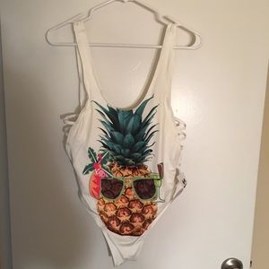 Pineapple one piece swimsuit
